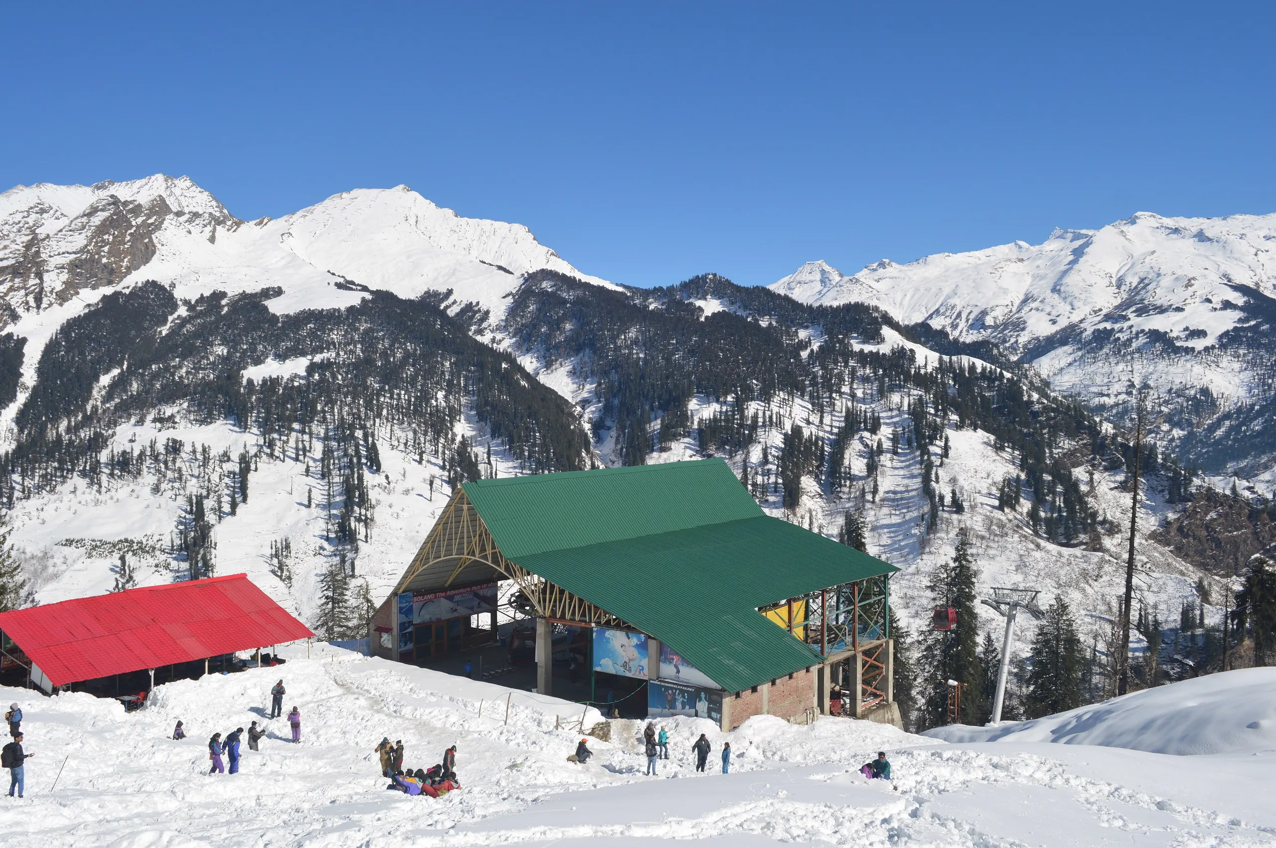 Snow — Solang valley under snow, 2015